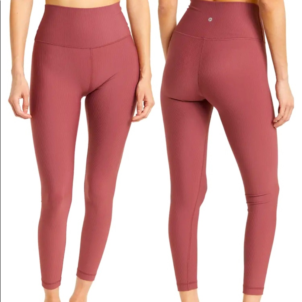 New- Interlink High Rise Legging, in color Rouge Blush